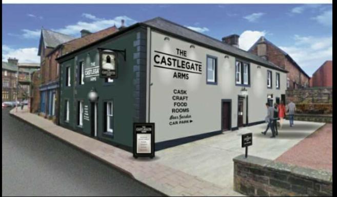 彭里斯 The Castlegate Arms酒店 外观 照片